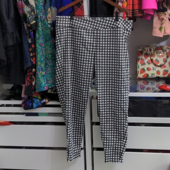 Rachel Roy gingham ankle pants - Picture 1 of 5